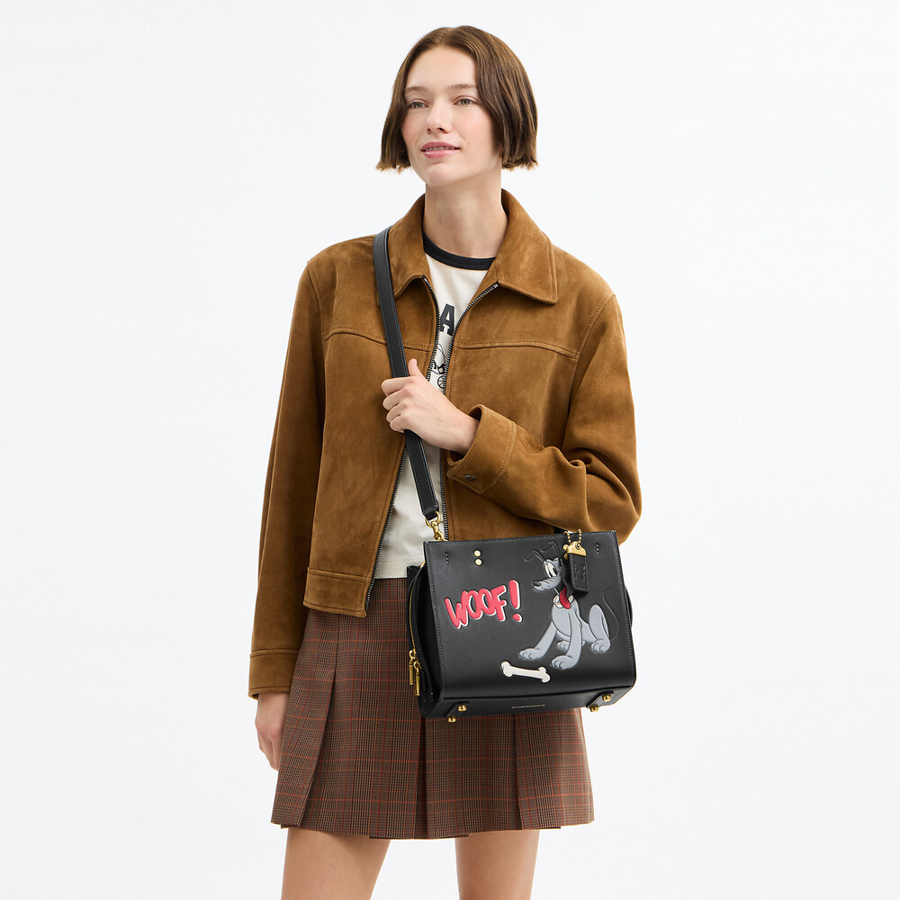 Coach Outlet Disney X Coach Rogue Bag 25 With Pluto